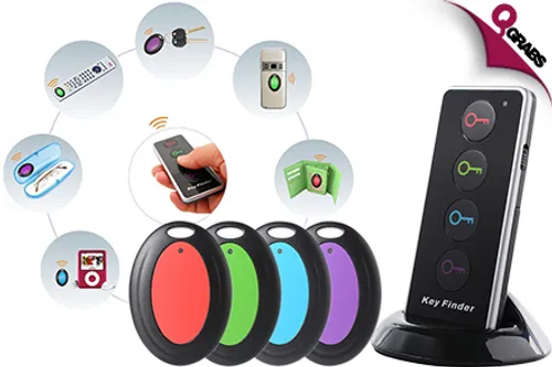 From QR79, Save Some Sanity with a Wireless Key Finder Remote with LED Flashlight - Each Remote Comes with Four Receivers! (Up to QR398 Value)